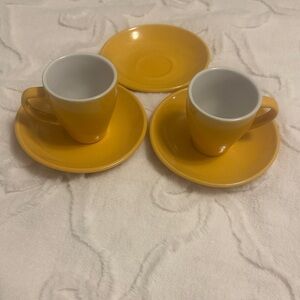 Imusa Yellow Espresso Cup and Saucer Set